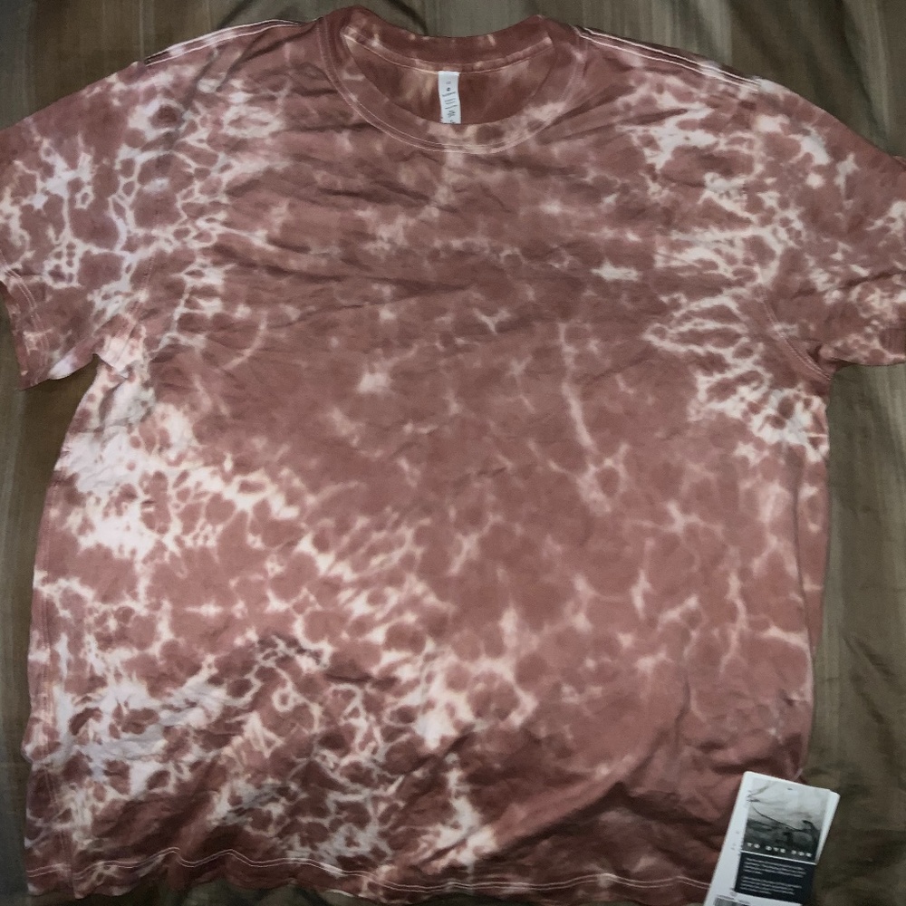 Lululemon All Yours Boyfriend Tee Tie Dye Sz 12